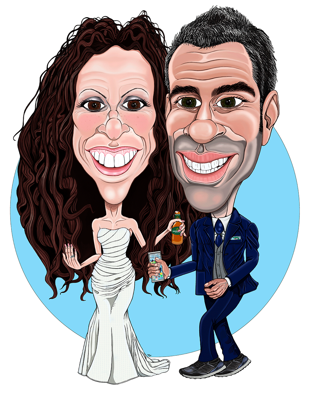 CARICATURA BODA PAREJA