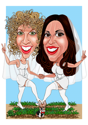 CARICATURA BODA